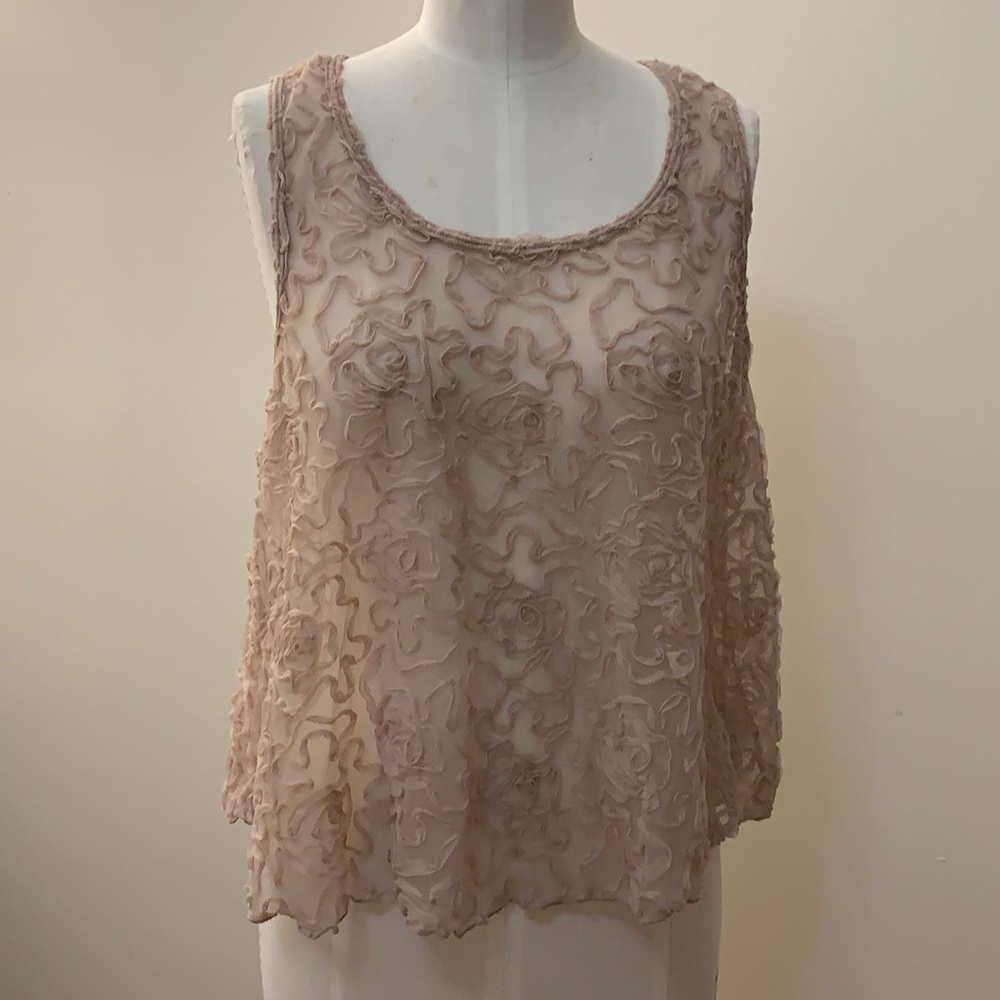 Free people mesh top